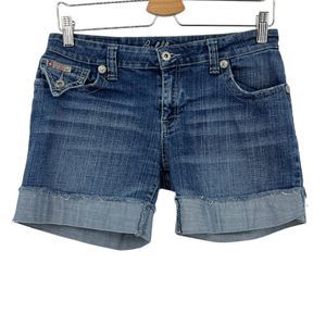 Vintage Denim Shorts Size 11/12 Cuffed Jean shorts Bubblegum American 90's